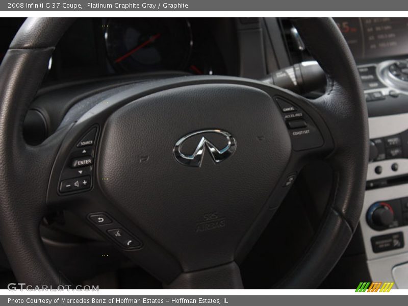 Platinum Graphite Gray / Graphite 2008 Infiniti G 37 Coupe