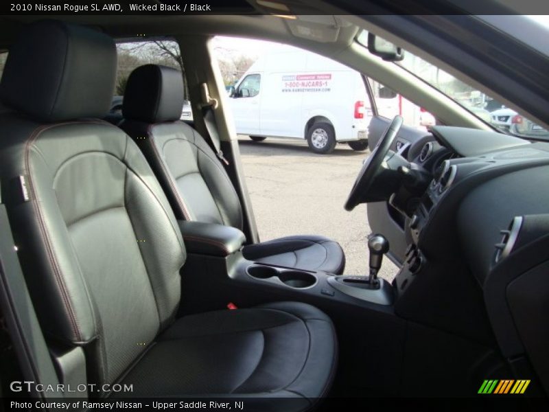 Wicked Black / Black 2010 Nissan Rogue SL AWD