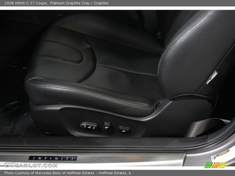 Platinum Graphite Gray / Graphite 2008 Infiniti G 37 Coupe