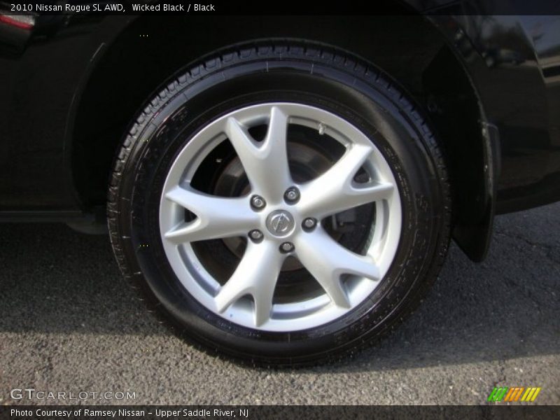 Wicked Black / Black 2010 Nissan Rogue SL AWD