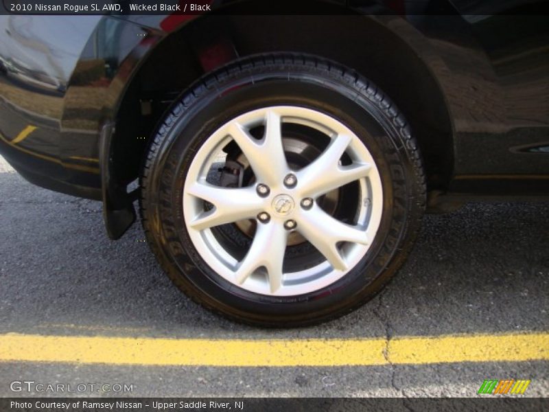 Wicked Black / Black 2010 Nissan Rogue SL AWD