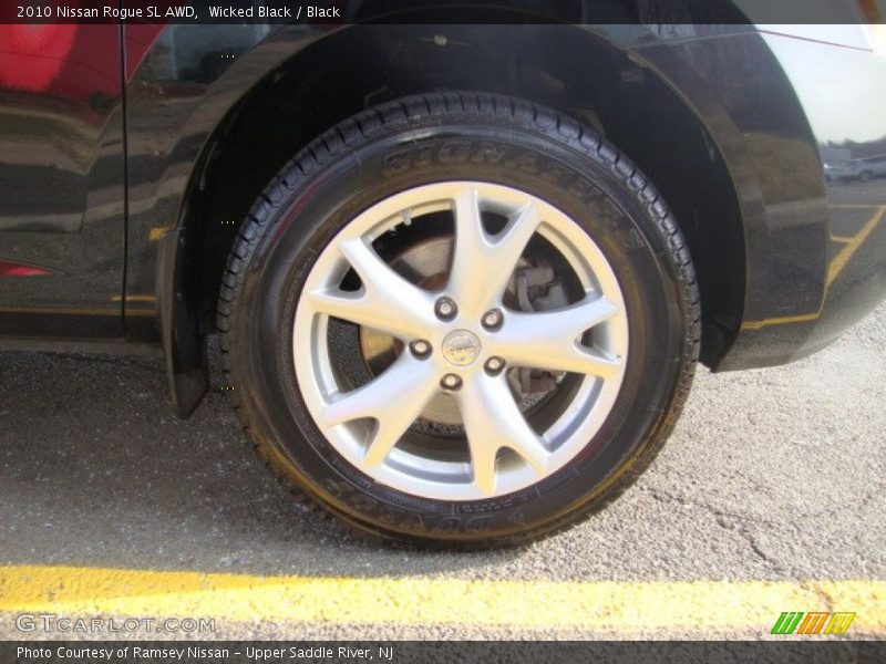 Wicked Black / Black 2010 Nissan Rogue SL AWD