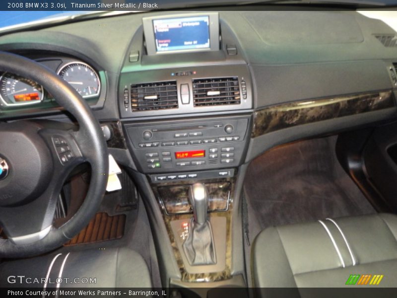 Titanium Silver Metallic / Black 2008 BMW X3 3.0si