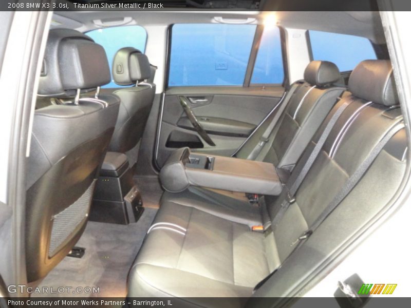 Titanium Silver Metallic / Black 2008 BMW X3 3.0si