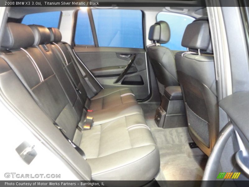 Titanium Silver Metallic / Black 2008 BMW X3 3.0si