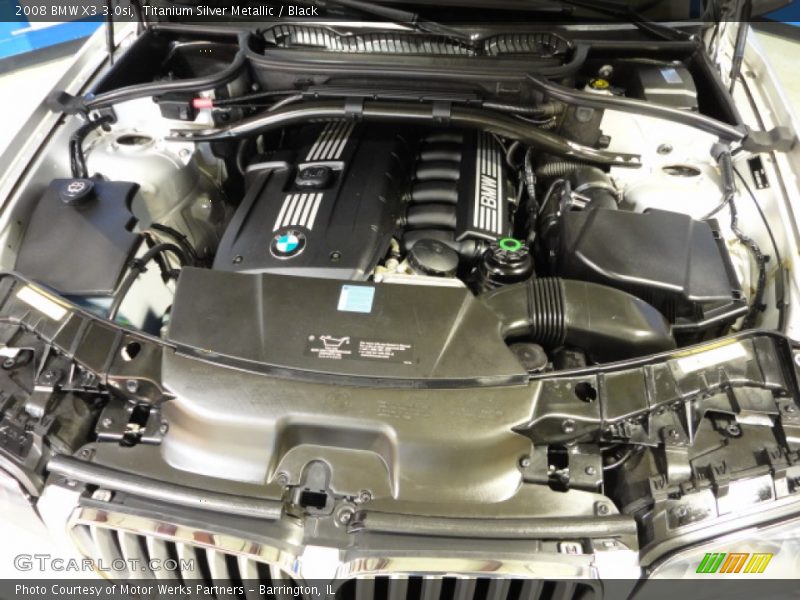 Titanium Silver Metallic / Black 2008 BMW X3 3.0si