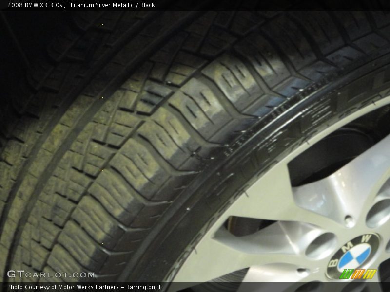 Titanium Silver Metallic / Black 2008 BMW X3 3.0si