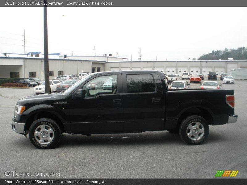 Ebony Black / Pale Adobe 2011 Ford F150 XLT SuperCrew