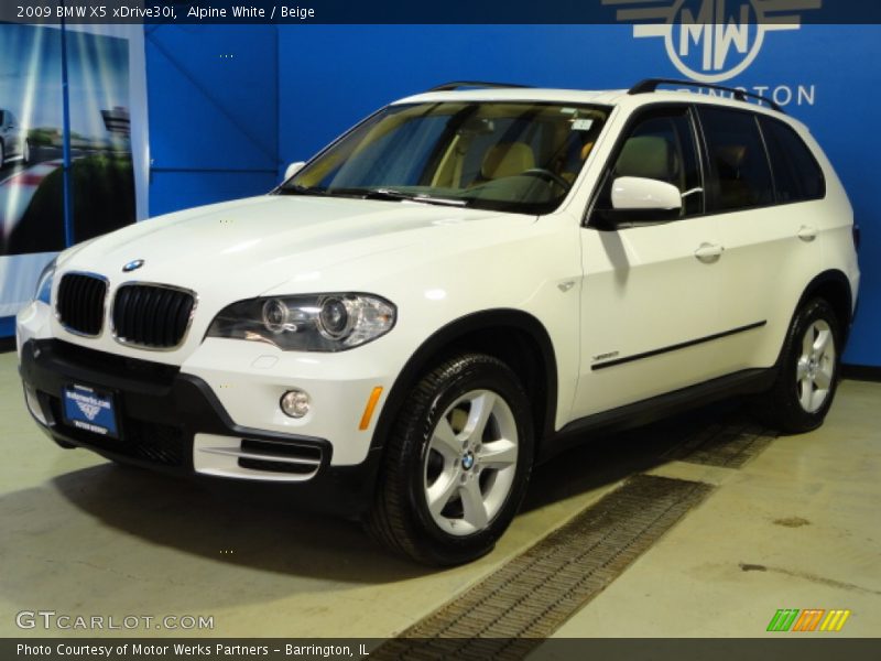 Alpine White / Beige 2009 BMW X5 xDrive30i