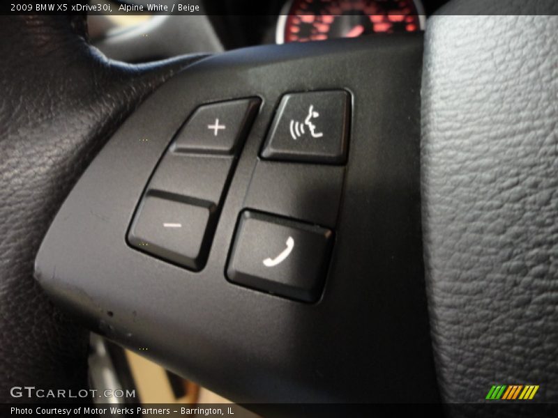 Alpine White / Beige 2009 BMW X5 xDrive30i
