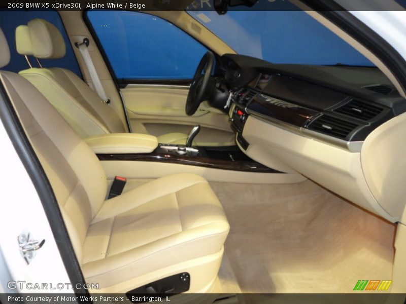 Alpine White / Beige 2009 BMW X5 xDrive30i