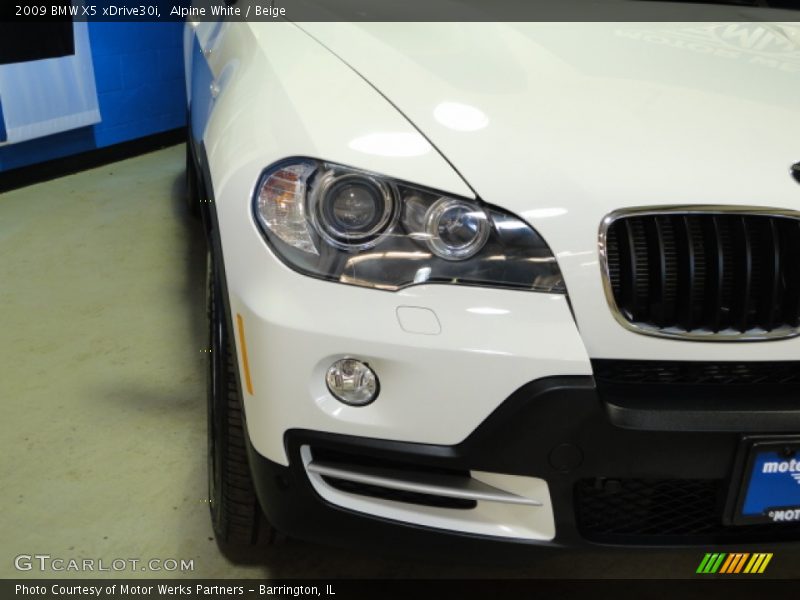 Alpine White / Beige 2009 BMW X5 xDrive30i
