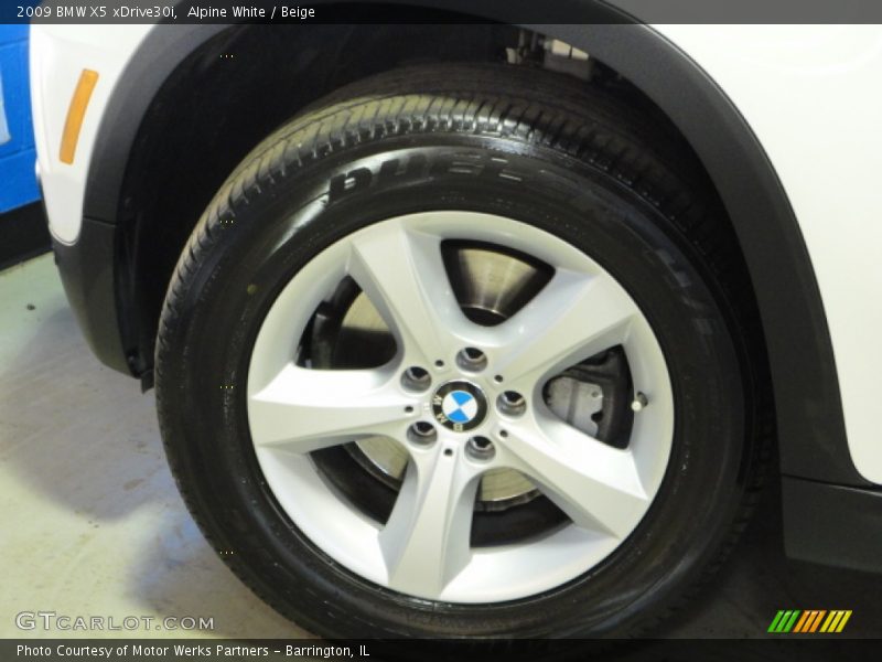 Alpine White / Beige 2009 BMW X5 xDrive30i