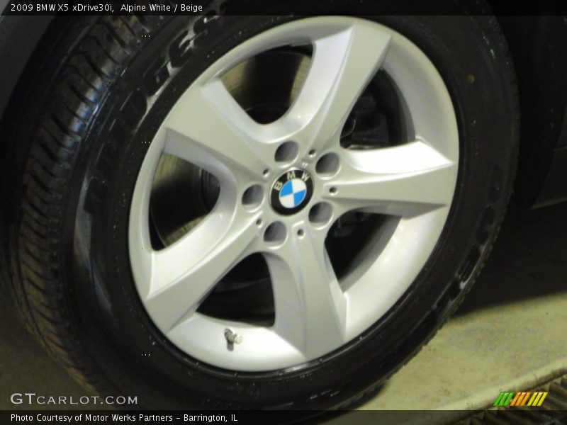 Alpine White / Beige 2009 BMW X5 xDrive30i