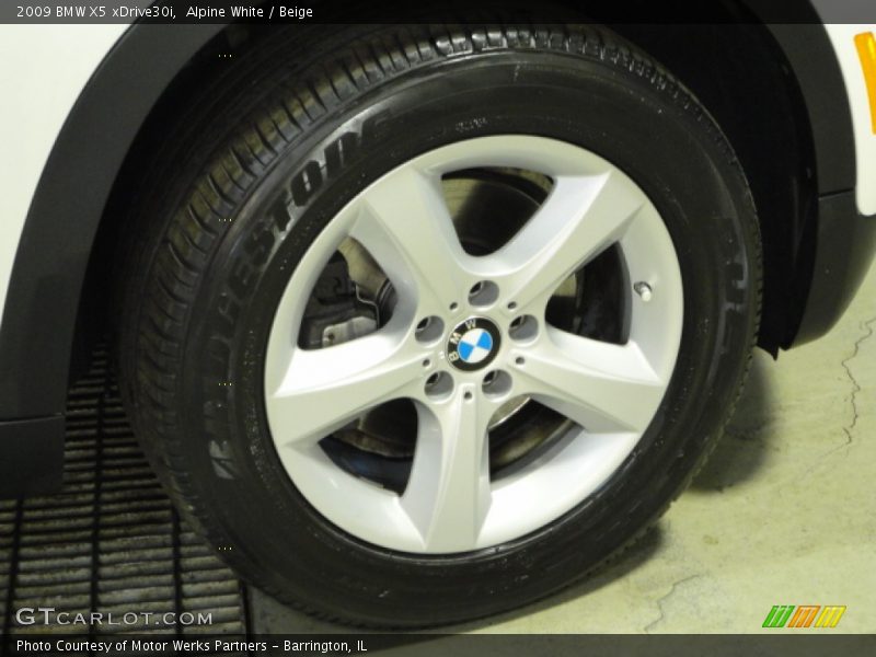 Alpine White / Beige 2009 BMW X5 xDrive30i