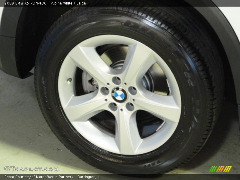 Alpine White / Beige 2009 BMW X5 xDrive30i