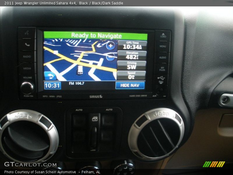 Black / Black/Dark Saddle 2011 Jeep Wrangler Unlimited Sahara 4x4