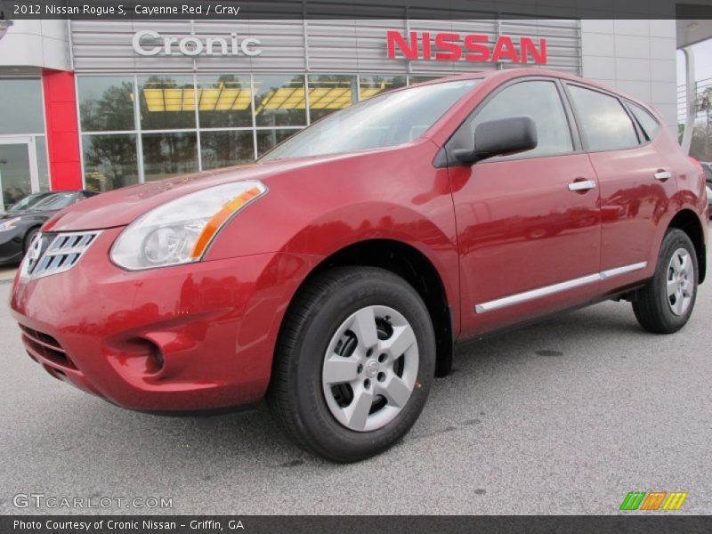 Cayenne Red / Gray 2012 Nissan Rogue S