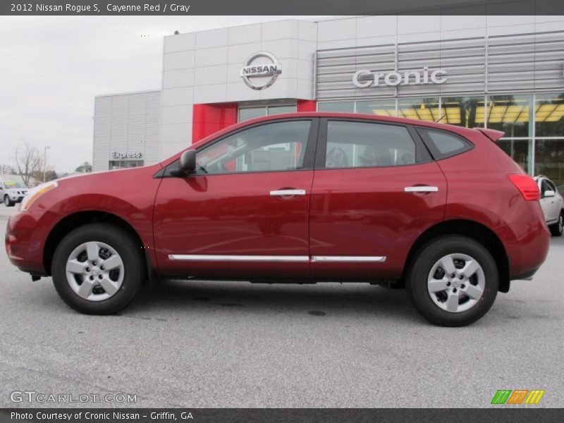 Cayenne Red / Gray 2012 Nissan Rogue S