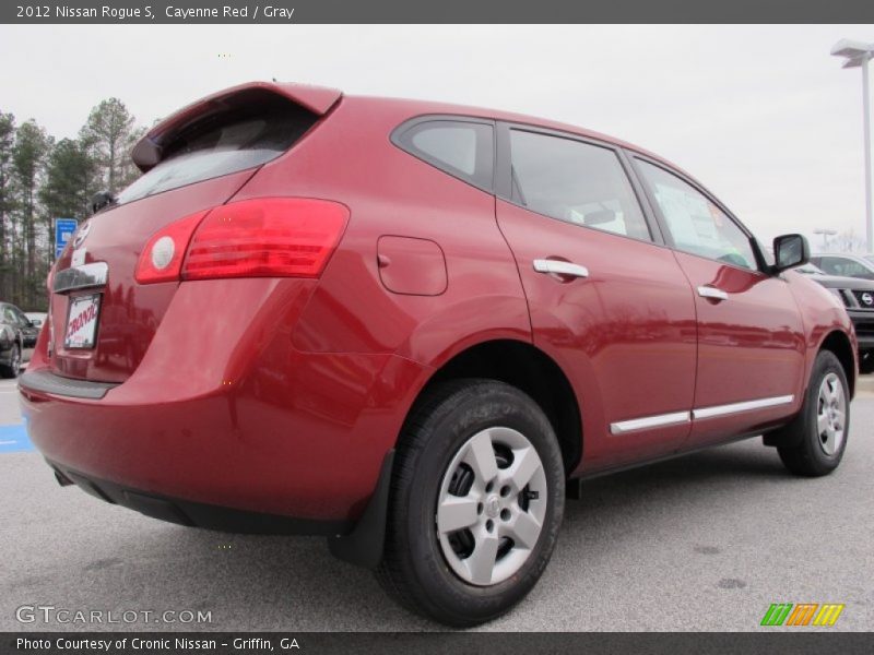 Cayenne Red / Gray 2012 Nissan Rogue S