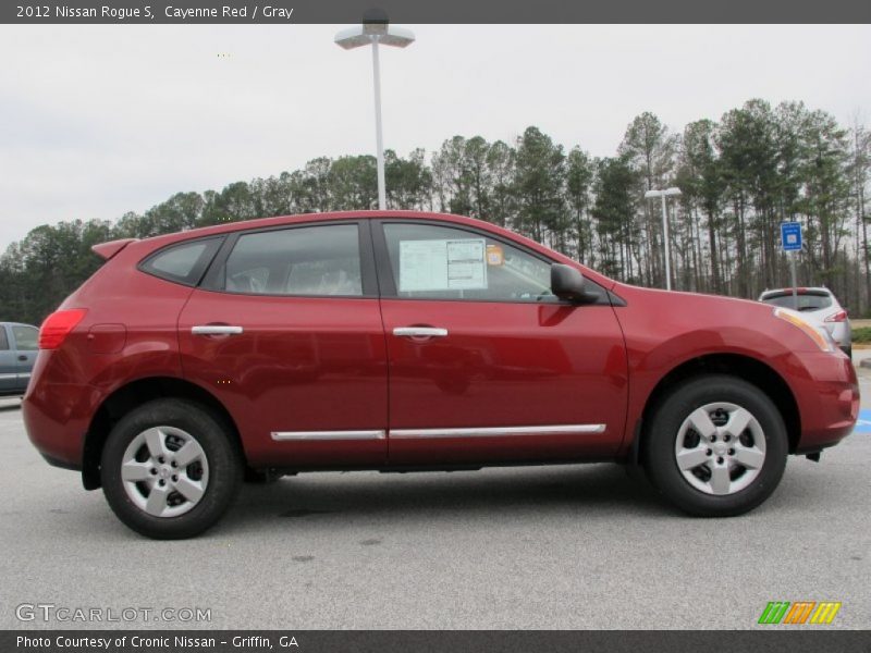 Cayenne Red / Gray 2012 Nissan Rogue S