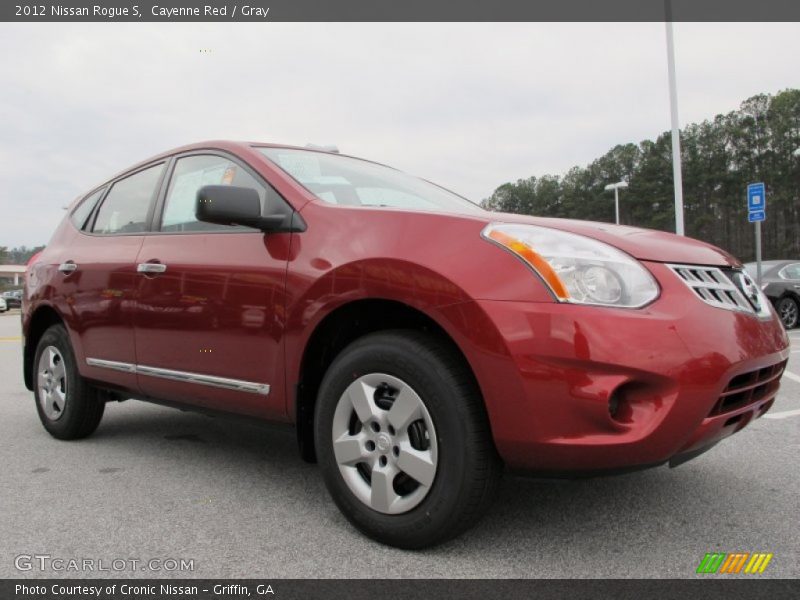 Cayenne Red / Gray 2012 Nissan Rogue S