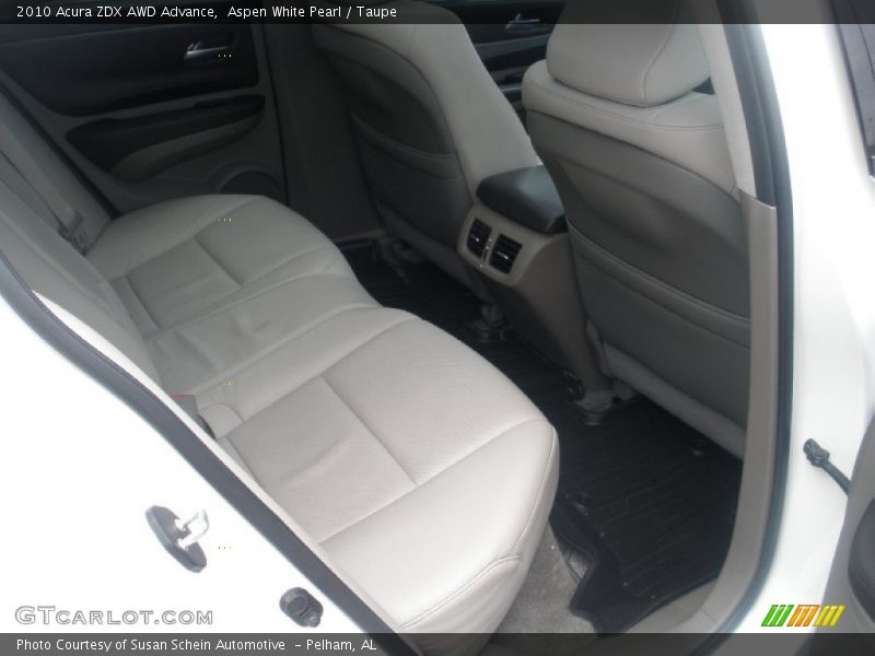 Aspen White Pearl / Taupe 2010 Acura ZDX AWD Advance