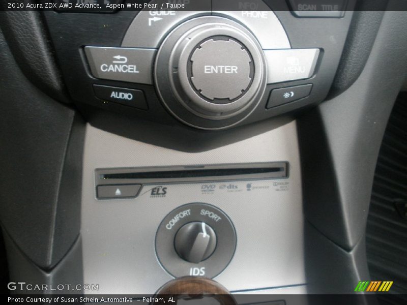 Aspen White Pearl / Taupe 2010 Acura ZDX AWD Advance