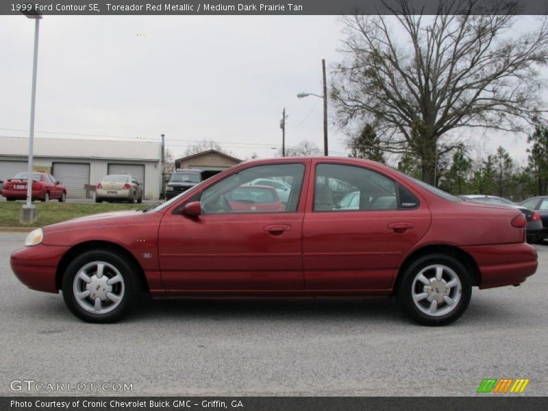 Toreador Red Metallic / Medium Dark Prairie Tan 1999 Ford Contour SE