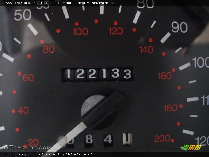 Toreador Red Metallic / Medium Dark Prairie Tan 1999 Ford Contour SE