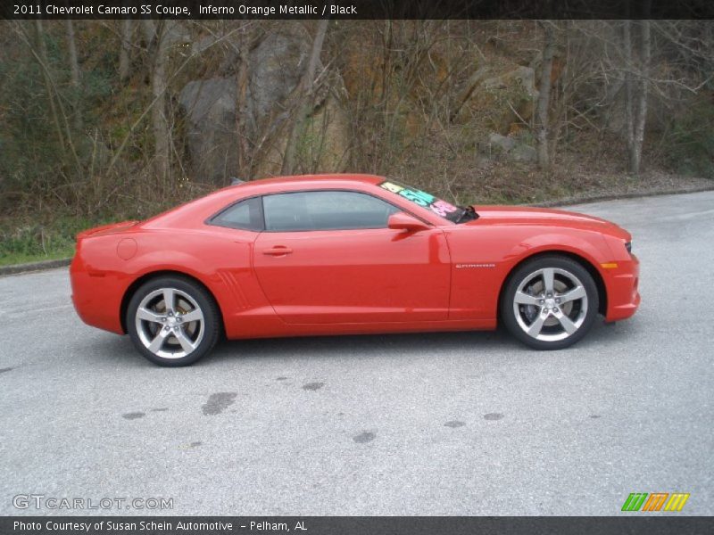 Inferno Orange Metallic / Black 2011 Chevrolet Camaro SS Coupe
