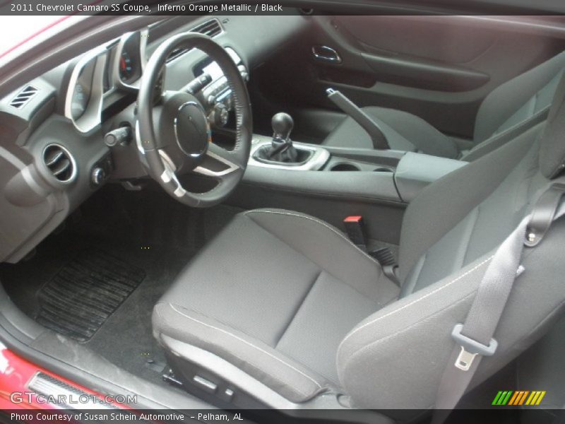 Inferno Orange Metallic / Black 2011 Chevrolet Camaro SS Coupe