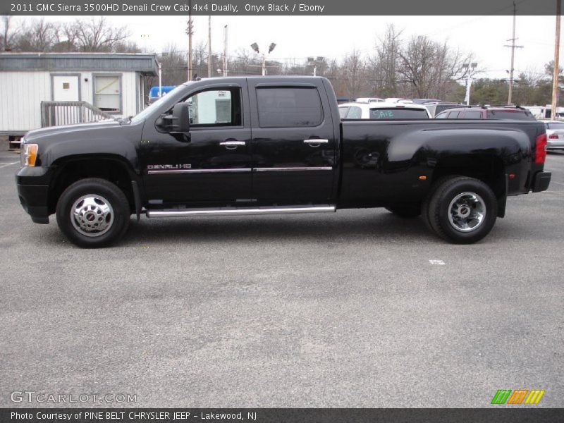 Onyx Black / Ebony 2011 GMC Sierra 3500HD Denali Crew Cab 4x4 Dually