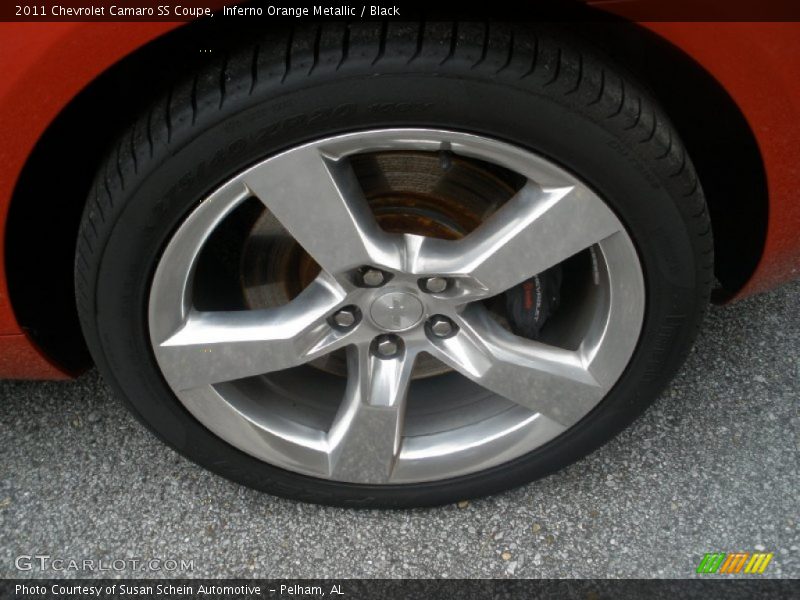 Inferno Orange Metallic / Black 2011 Chevrolet Camaro SS Coupe