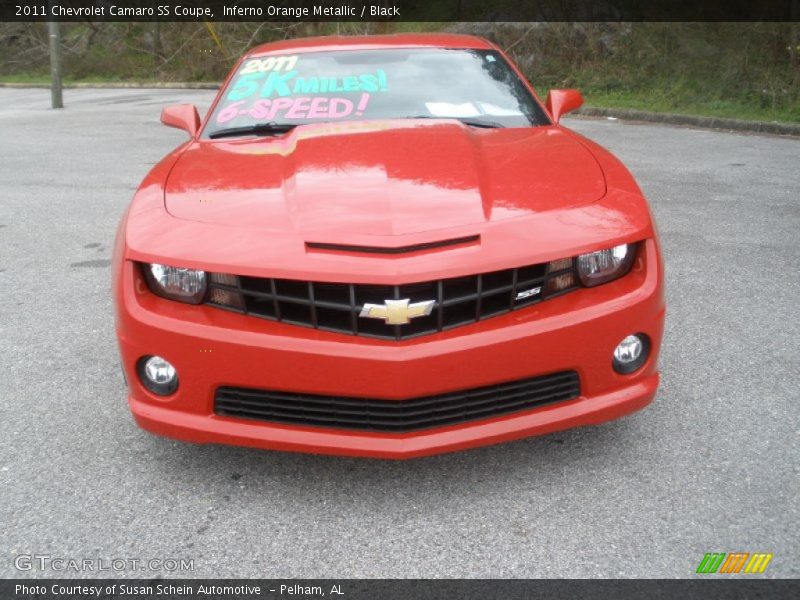 Inferno Orange Metallic / Black 2011 Chevrolet Camaro SS Coupe