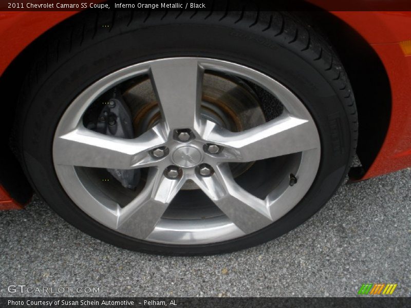 Inferno Orange Metallic / Black 2011 Chevrolet Camaro SS Coupe