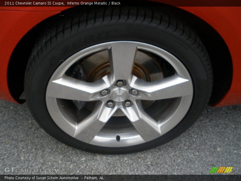 Inferno Orange Metallic / Black 2011 Chevrolet Camaro SS Coupe