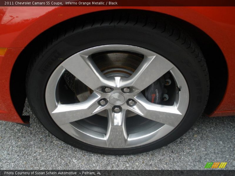 Inferno Orange Metallic / Black 2011 Chevrolet Camaro SS Coupe