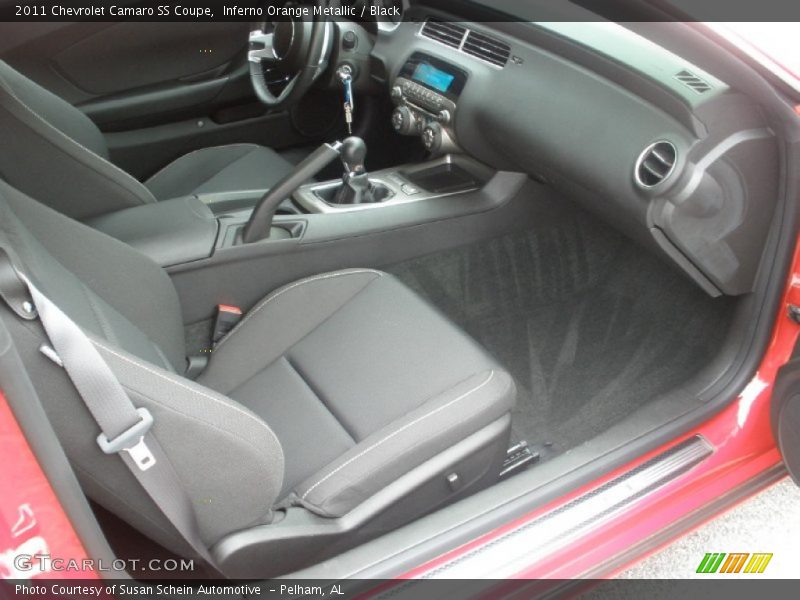 Inferno Orange Metallic / Black 2011 Chevrolet Camaro SS Coupe