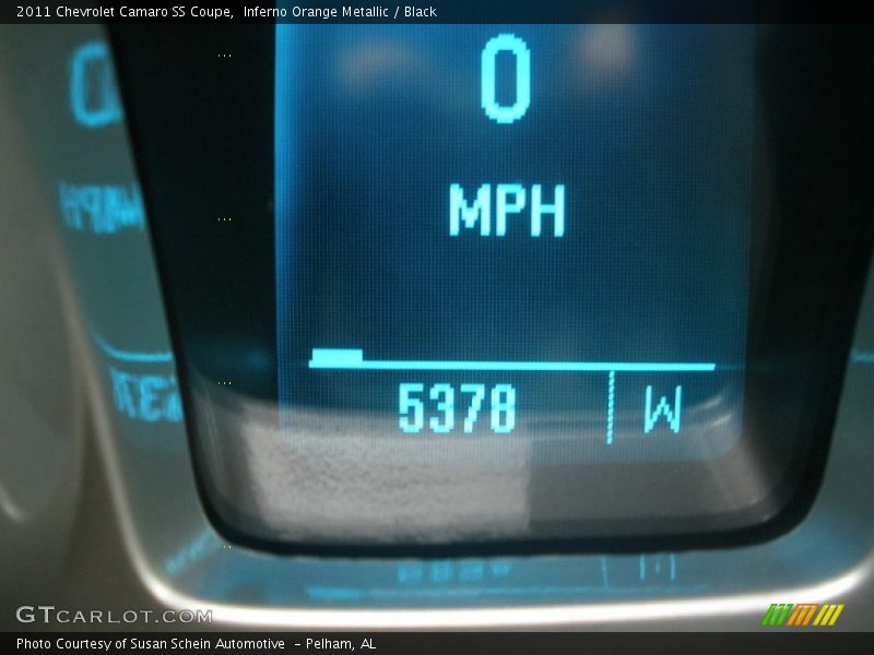 Inferno Orange Metallic / Black 2011 Chevrolet Camaro SS Coupe
