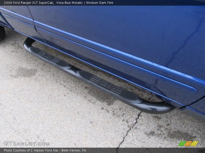 Vista Blue Metallic / Medium Dark Flint 2009 Ford Ranger XLT SuperCab