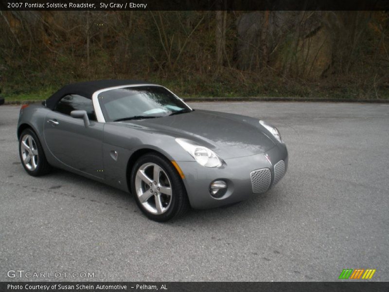 Sly Gray / Ebony 2007 Pontiac Solstice Roadster