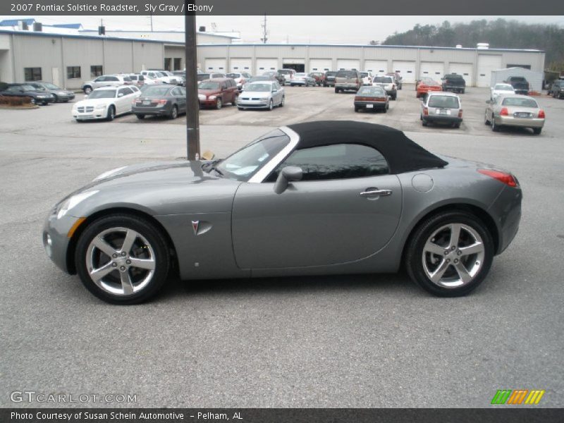 Sly Gray / Ebony 2007 Pontiac Solstice Roadster