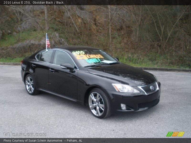 Obsidian Black / Black 2010 Lexus IS 250