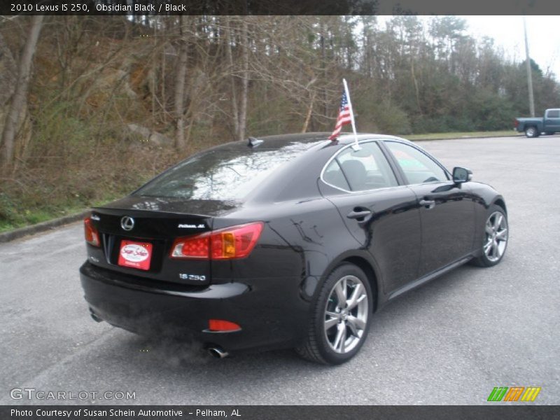 Obsidian Black / Black 2010 Lexus IS 250