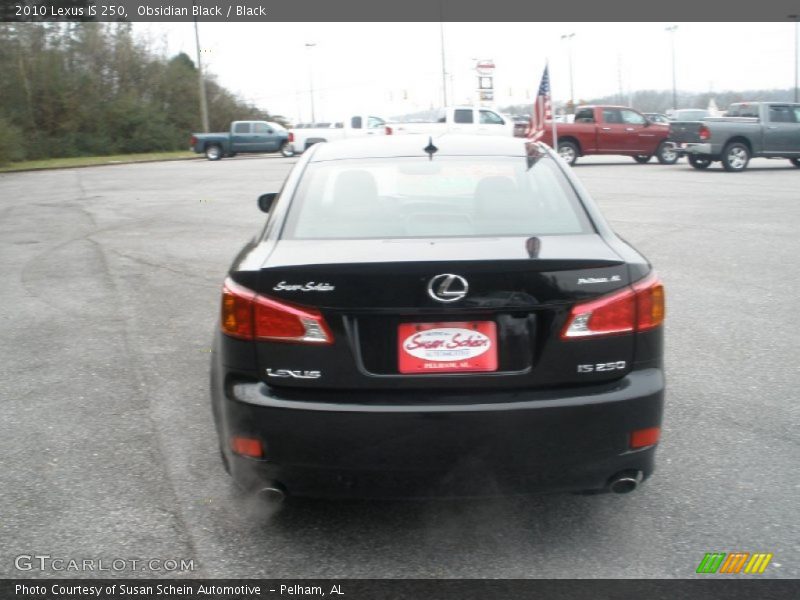 Obsidian Black / Black 2010 Lexus IS 250