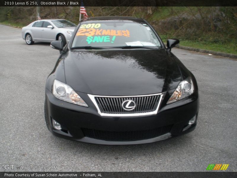 Obsidian Black / Black 2010 Lexus IS 250