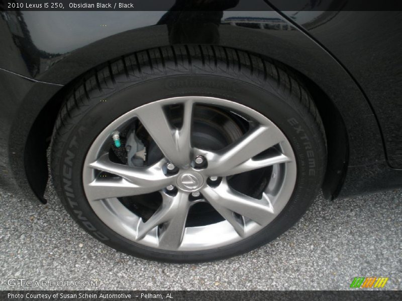 Obsidian Black / Black 2010 Lexus IS 250