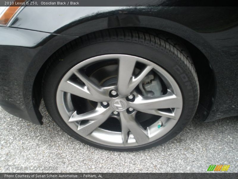 Obsidian Black / Black 2010 Lexus IS 250