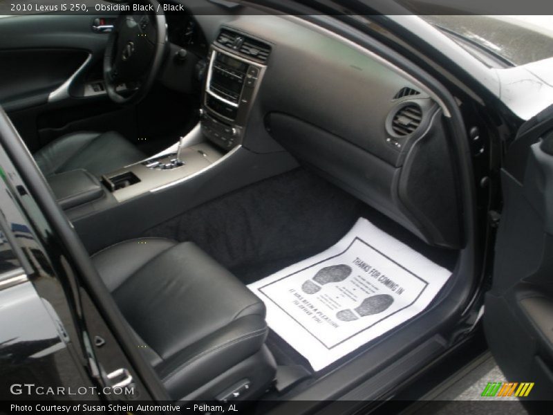 Obsidian Black / Black 2010 Lexus IS 250